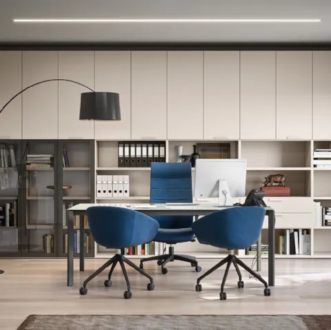 Poltrona Direzionale Montreal in tessuto di Cinquanta3